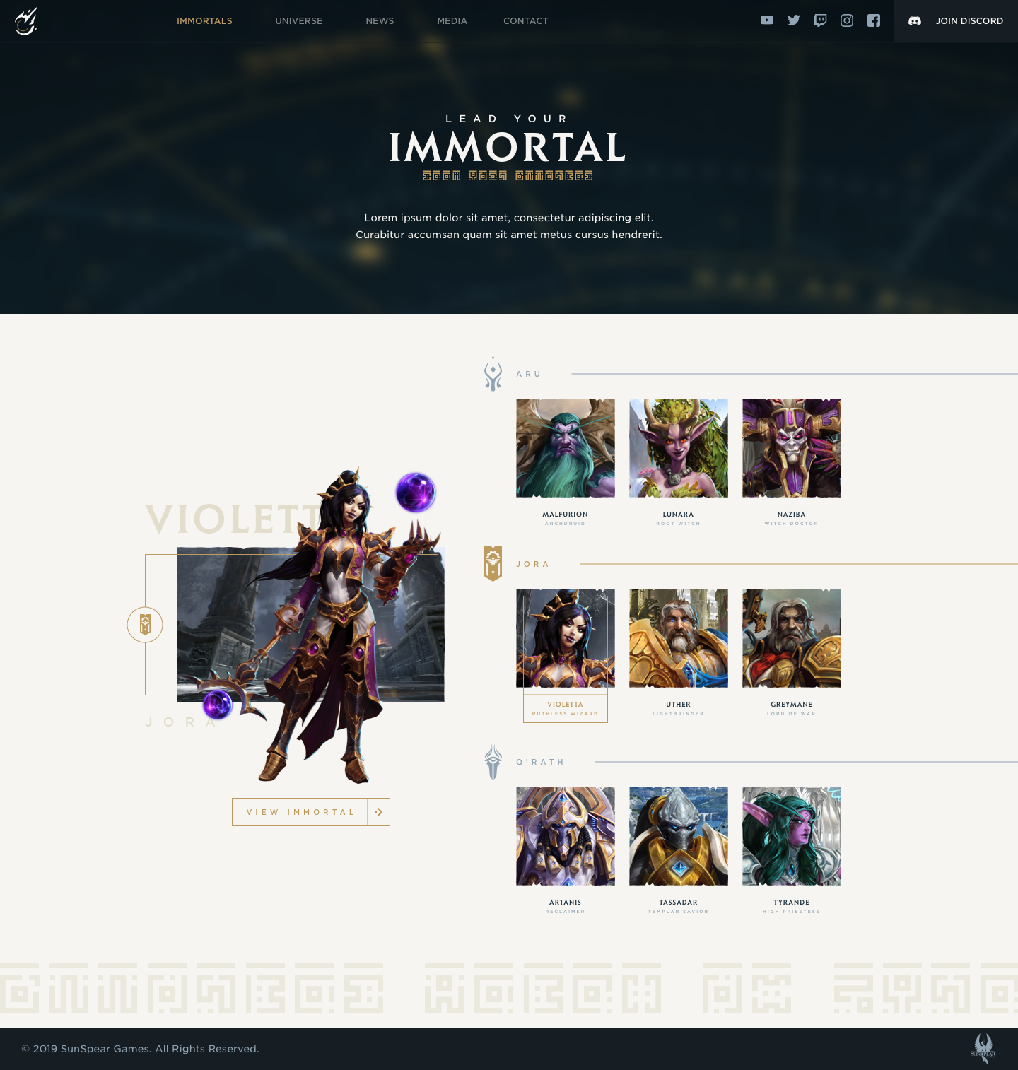 Immortal Gates Of Pyre - Web Development